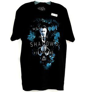 NWT Fantastic Beasts Mens T-Shirt We've Lived In The Shadows Far Too Long Lg